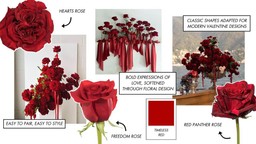 Collage of Classic Valentine's Day Red Roses